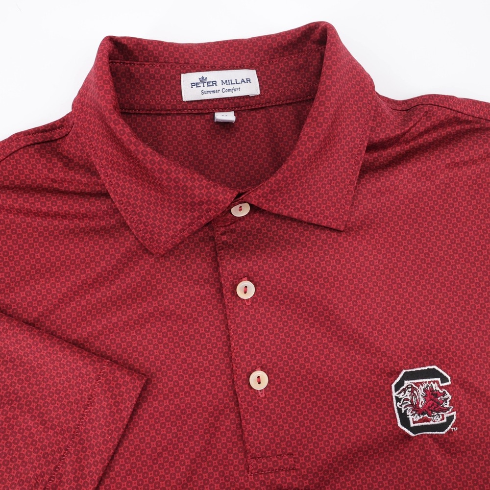 Peter Millar Summer Comfort USC South Carolina Gamecocks Polo Mens Medium